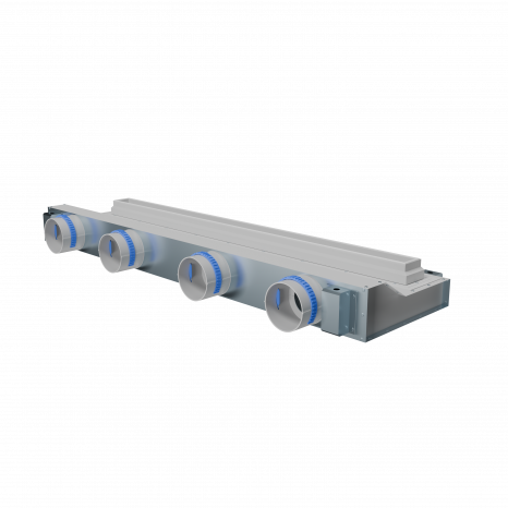 Flexag RAN-1-1000-30-W щелевой диффузор с низкопрофильной КСД под натяжной потолок