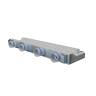 Flexag RAN-1-1000-30-W щелевой диффузор с низкопрофильной КСД под натяжной потолок
