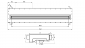 Flexag RAN-1-1000-30-B щелевой диффузор с низкопрофильной КСД под натяжной потолок