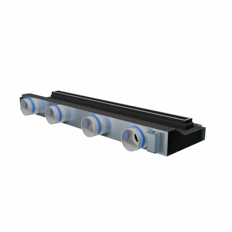 Flexag RAN-1-1000-30-B щелевой диффузор с низкопрофильной КСД под натяжной потолок