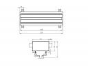 Flexag SH-1-500-25-B щелевой диффузор с КСД под гипсокартон  