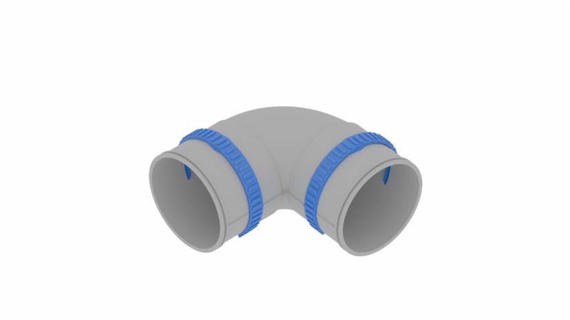 Отвод 90° Flexag FL75-PP90, D75 мм
