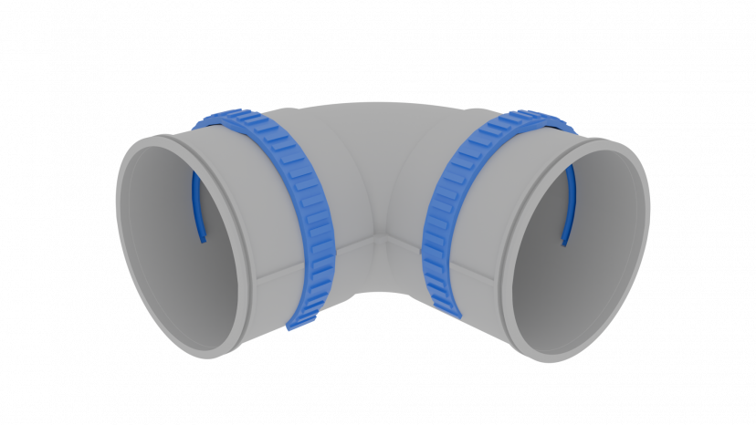 Отвод 90° Flexag FL75-PP90, D75 мм
