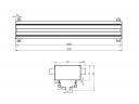 Flexag SH-1-1000-25-W щелевой диффузор с КСД под гипсокартон