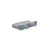 Flexag SHN-1-500-25-W щелевой диффузор с низкопрофильной КСД под гипсокартон