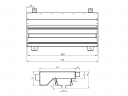 Flexag SHN-1-500-25-B щелевой диффузор с низкопрофильной КСД под гипсокартон