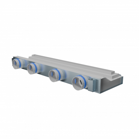 Flexag SHN-1-1000-25-W щелевой диффузор с низкопрофильной КСД под гипсокартон