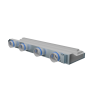 Flexag SHN-1-1000-25-W щелевой диффузор с низкопрофильной КСД под гипсокартон