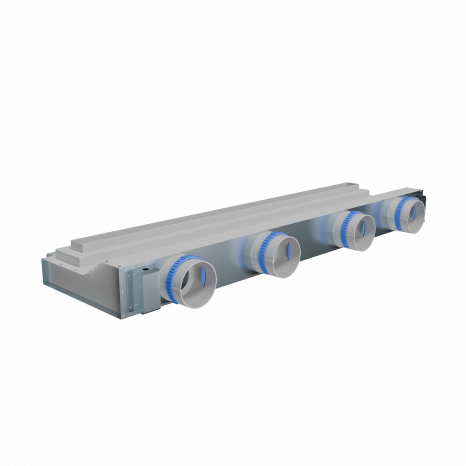 Flexag SHN-1-1000-25-W щелевой диффузор с низкопрофильной КСД под гипсокартон