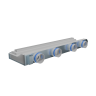 Flexag SHN-1-1000-25-W щелевой диффузор с низкопрофильной КСД под гипсокартон