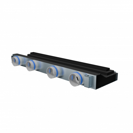 Flexag SHN-1-1000-25-B щелевой диффузор с низкопрофильной КСД под гипсокартон