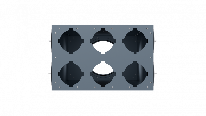 Вентиляционный коллектор Flexag CMP-FLD 160/90x6, D160, на 6/10 выходов FLD