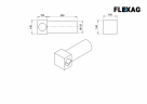 Пленум потолочный Flexag FL-PCP-125/75x1 на 1 выход