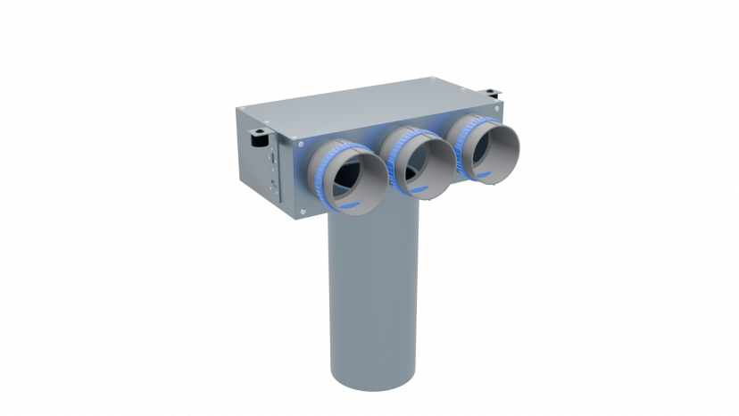 Пленум потолочный Flexag FL-PCP-125/75x3 на 3 выхода FLD