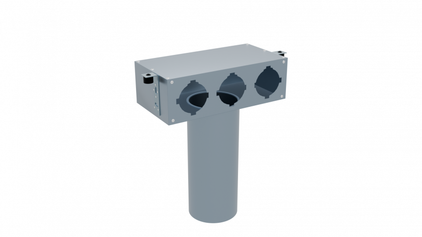 Пленум потолочный Flexag FL-PCP-125/75x3 на 3 выхода FLD