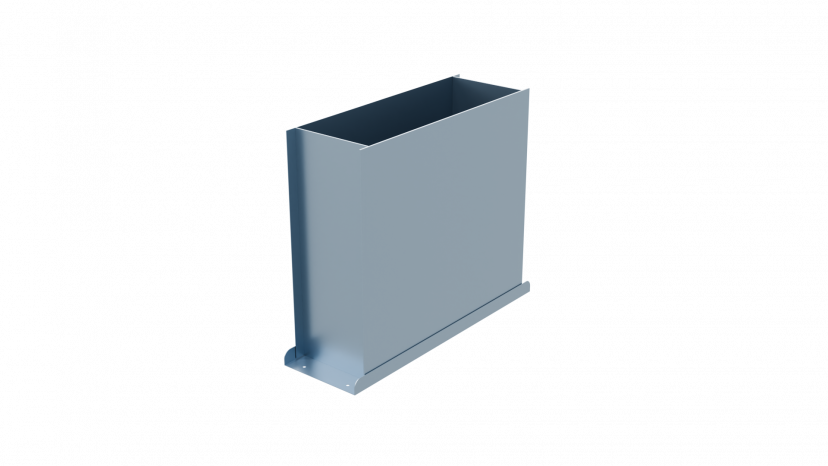 Пленум напольный Flexag FL-PFP-400x100/75x2 на 2 выxода FLD