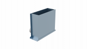 Пленум напольный Flexag FL-PFP-400x100/75x3 на 3 выxода FLD