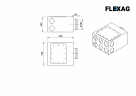 Вентиляционный коллектор Flexag CMP-FLD 160/75x6, D160, на 6/10 выходов FLD