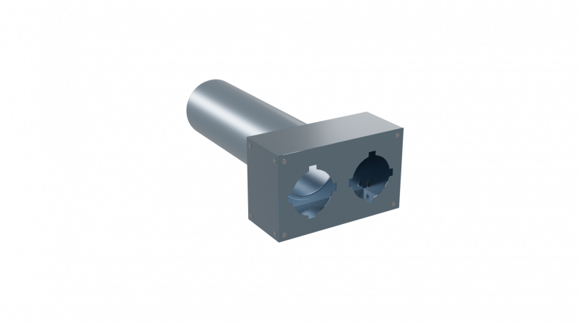Пленум прямой Flexag FL-PWP-125/75x2 на 2 выхода FLD