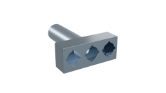 Flexag FL-PWP-125/75x3 пленум вентиляционный прямой, D125, на 3 выxода FLD