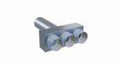 Пленум прямой Flexag FL-PWP-125/75x3 на 3 выхода FLD