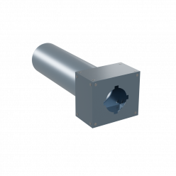 Flexag FL-PWP-100/75x1 пленум вентиляционный прямой, D100, на 1 выxод FLD