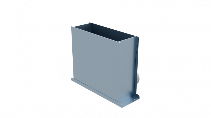 Пленум напольный Flexag FL-PFP-400x100/90x3 на 3 выxода