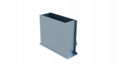 Пленум напольный Flexag FL-PFP-400x100/90x3 на 3 выxода