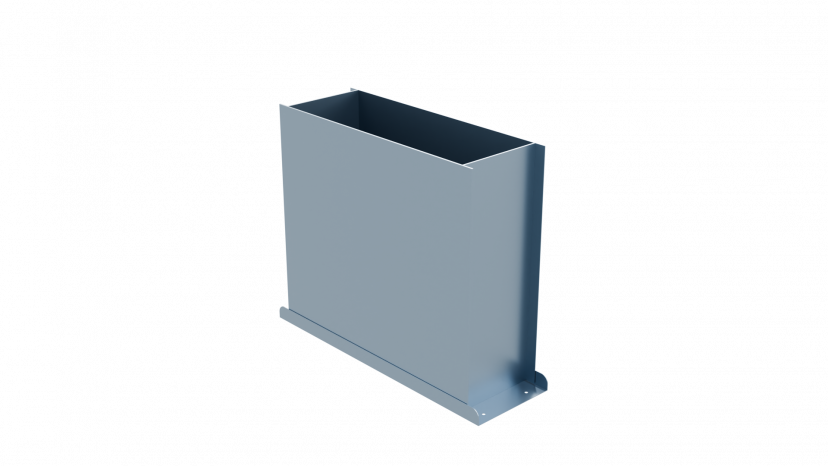 Пленум напольный Flexag FL-PFP-400x100/90x2 на 2 выxода