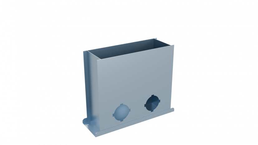 Пленум напольный Flexag FL-PFP-300x100/90x2 на 2 выxода