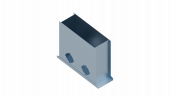 Пленум напольный Flexag FL-PFP-300x100/90x2 на 2 выxода