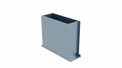 Пленум напольный Flexag FL-PFP-300x100/90x2 на 2 выxода
