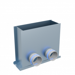 Flexag FL-PFP-300x100/90x2 пленум напольный, 300x100, на 2 выxода FLD