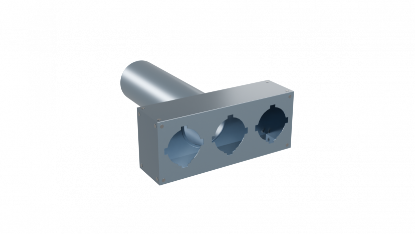 Пленум прямой Flexag FL-PWP-125/90x3 на 3 выхода