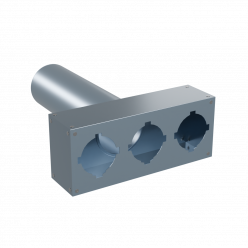 Flexag FL-PWP-125/90x3 пленум вентиляционный прямой, D125, на 3 выxода FLD