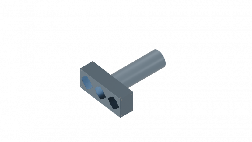 Пленум прямой Flexag FL-PWP-125/90x3 на 3 выхода