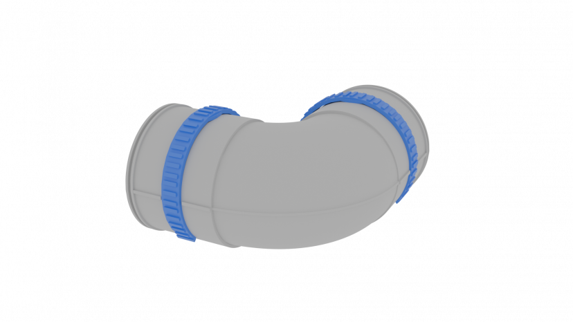 Отвод 90° Flexag FL110-PP90, D110 мм