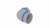 Отвод 90° Flexag FL110-PP90, D110 мм