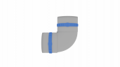 Отвод 90° Flexag FL110-PP90, D110 мм