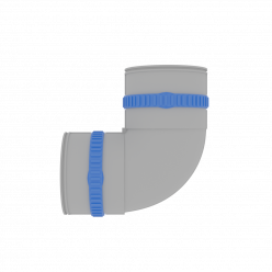 Отвод 90° Flexag FL110-PP90, D110 мм