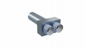 Пленум прямой Flexag FL-PWP-125/90x2 на 2 выхода