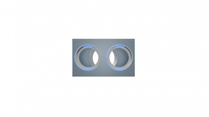 Пленум прямой Flexag FL-PWP-125/90x2 на 2 выхода