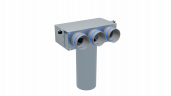 Пленум потолочный Flexag FL-PCP-125/90x3 на 3 выхода