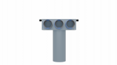Пленум потолочный Flexag FL-PCP-125/90x3 на 3 выхода