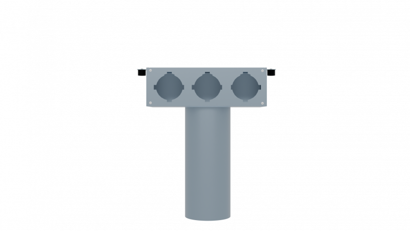 Пленум потолочный Flexag FL-PCP-125/90x3 на 3 выхода