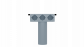Пленум потолочный Flexag FL-PCP-125/90x3 на 3 выхода