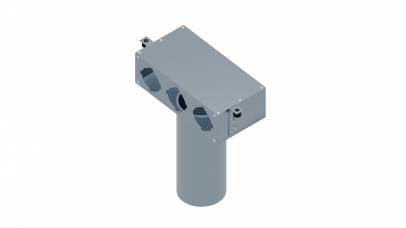 Пленум потолочный Flexag FL-PCP-125/90x3 на 3 выхода