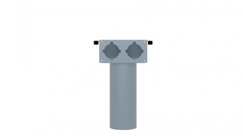 Пленум потолочный Flexag FL-PCP-125/90x2 на 2 выхода
