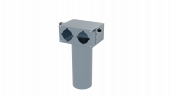 Пленум потолочный Flexag FL-PCP-125/90x2 на 2 выхода
