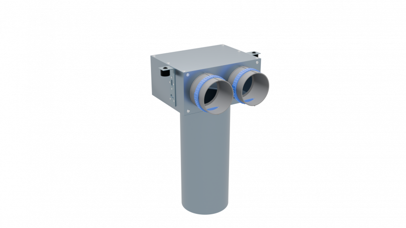 Пленум потолочный Flexag FL-PCP-125/90x2 на 2 выхода